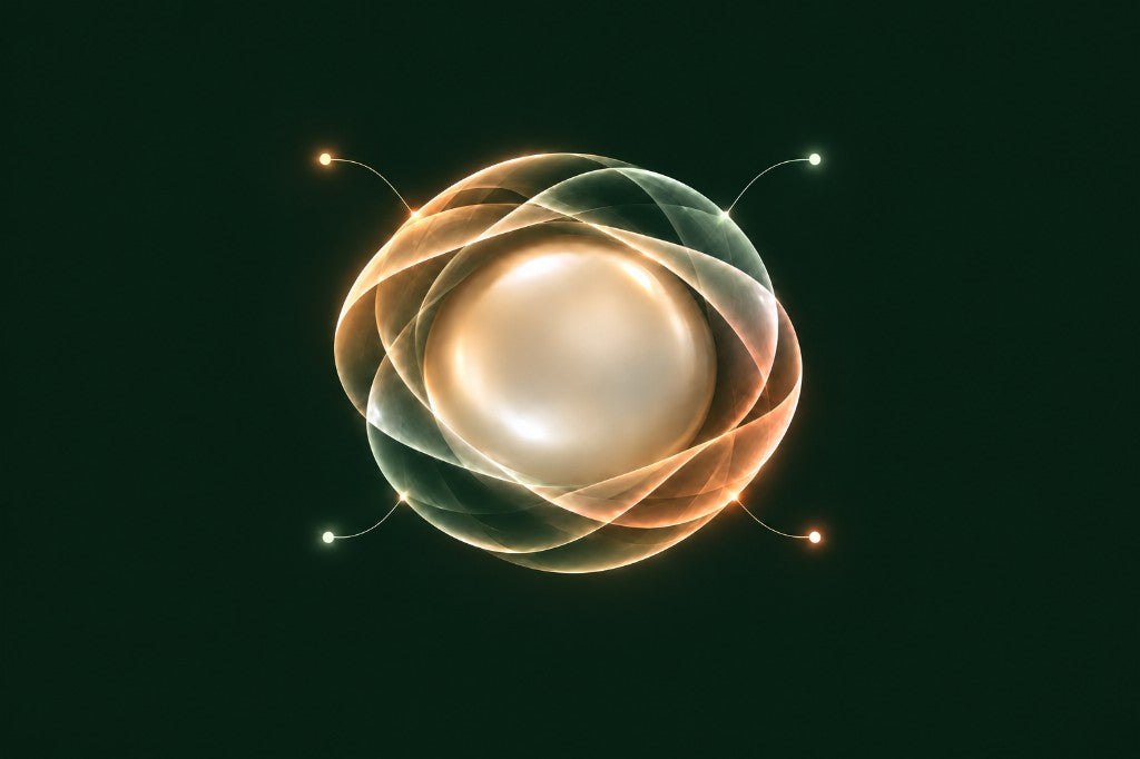 Translucent layered shell representing a healthy scalp environment